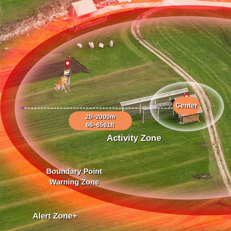 PetGuardZone GPS Smart Fence Collar (No Digging, No Monthly Fees)